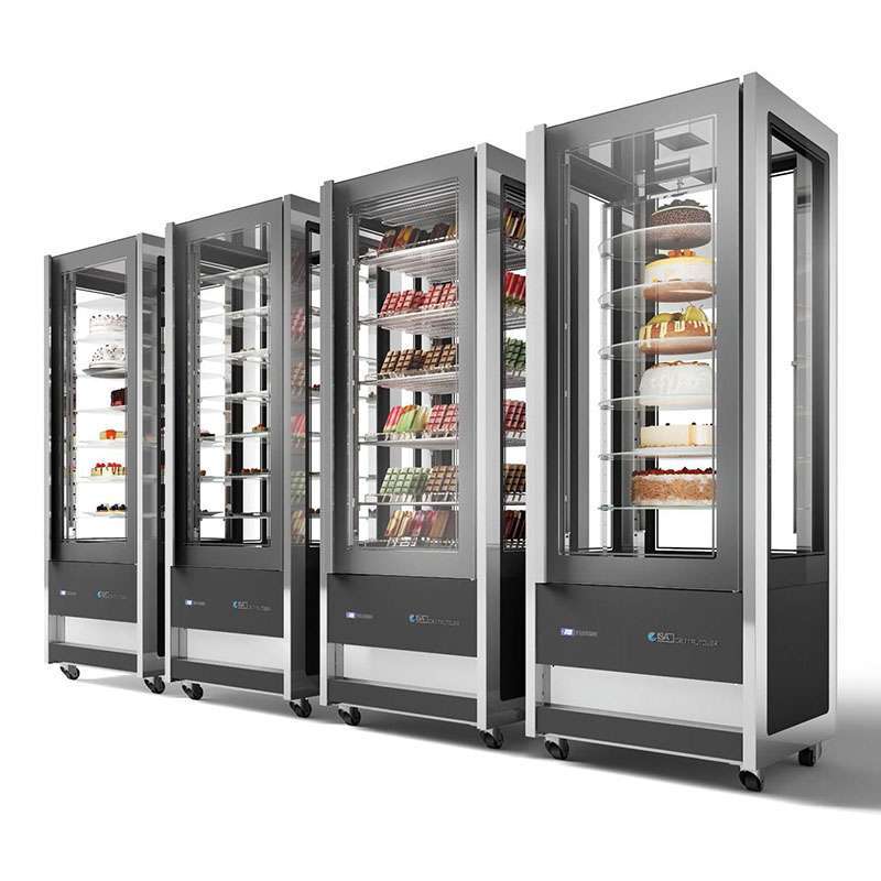 ISA Cristal Tower display cabinets