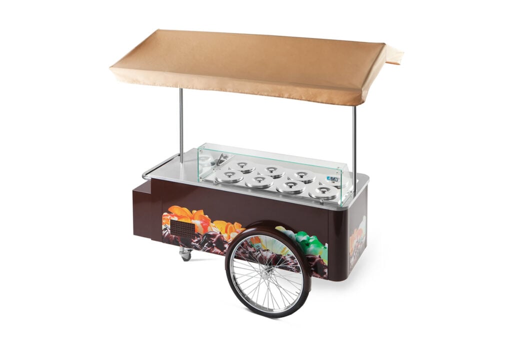 ISA Pozzetti/Carrettino Carapine Air Cart With Flat Lids